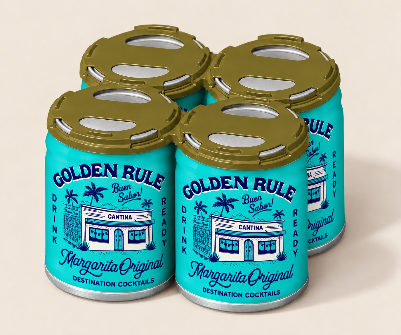 Golden Rule Margarita Original canned cocktail four-pack