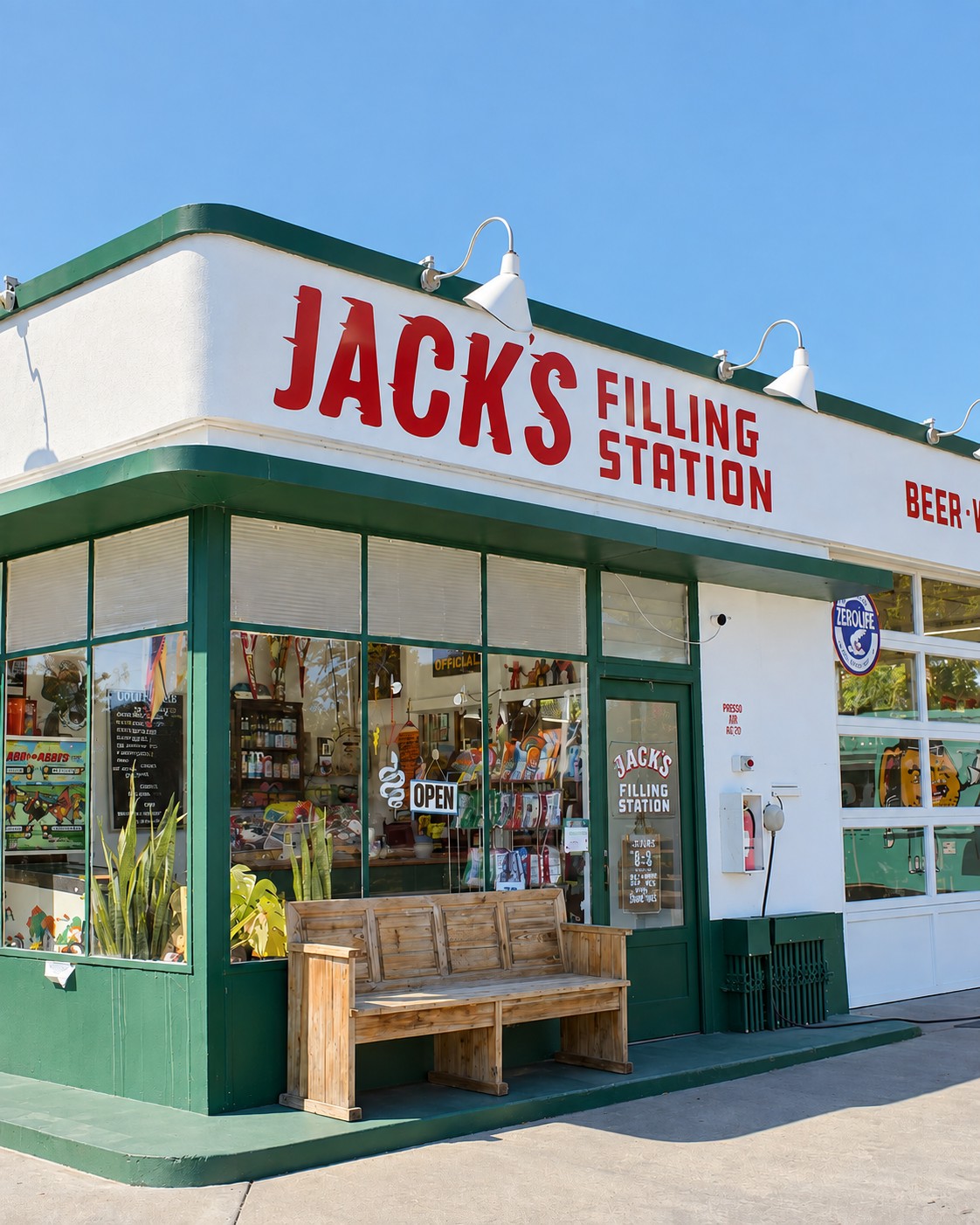 Jack's Filling Station storefront
